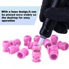 OFEYLE Tattoo Ink Caps Disposable Skull Tattoo Ink Cups 200PCS Plastic Ink Caps for Tattooing Makeup Pigment Ink Cups Tattoo Ink Holder Tattoo Supplies and Equipment, Tattoo Accessories (Pink)