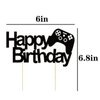GOTPASS 11 Pcs Video Game Cake Topper Video Game Theme Cake Decoration for Man Or Kids Birthday Party Supplies