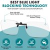 Blue Light Clip On Glasses I Computer Gaming Clip On Glasses I Digital Eyestrain Fatigue I Dry Eyes Relief Eye Protection Sleep Better I Anti Glare