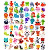 sinceroduct Diamond Art Kits for Kids, 64 Pcs Diamond Art Stickers Crafts for Kids Ages 4-6-8-12, 5D DIY Animals Gem Art Stickers Kits for Girls Boys Adults Beginners, Christmas Diamond Art Gifts