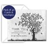 Funeral thank you cards with envelopes Celebration of life Floral Tree acknowledgment memorial Sympathy Christian Thank you notes (40 Pack)