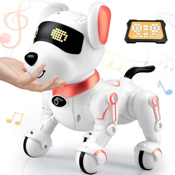 Britik Robot Dog Toys for Kids 8 9 10 11 12, Remote Control Dogs, Robot Dog for Kids 8-12, Pet Robotic, Electric Dog Toy, Robotic Dogs, Toys for 5 6 7 8 9 10 11 12 Years Old Boys Girls, Pink