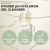 HYGGEE pH Hyaluron Gel Cleanser - Hyaluronic Acid Hydrating Face Wash - pH Balancing Formula for All Skin Types - Hypoallergenic Mild Makeup Cleansing Gel, 6.76 fl.oz.