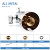 PROOX All Metal Tub Spout with Diverter Chrome, Diverter Tub Spout for Hand Shower