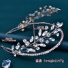 JHOO Bride Headpieces for Wedding Diamond Wedding Headpiece-Silver Rhinestone-Leaf Shape(silver)