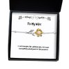 Krumfortable Living Reusable Wife Gifts, I Can't Imagine Life Without You, Because Everything Would, Epic Holiday Sunflower Bracelet Gifts for Wife
