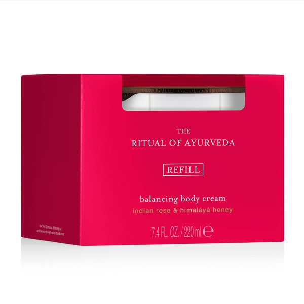 RITUALS Ayurveda Rebalancing Body Cream Refill - Moisturizing Cream with Indian Rose, Sweet Almond Oil & Himalaya Honey - 7.4 Fl Oz