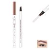 Eyebrow Pencil, 4 Tip Microblade Eyebrow Pen, Liquid Eyebrow Pen, 3D Waterproof Brow Pencil with Micro-Fork Tip, Long-Lasting Natural 4 Tip Brow Pen (Brown)