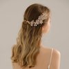 Exquisite Pearl and Rhinestone Bridal Hair Comb - Elegant Wedding Hair Accessory for Brides