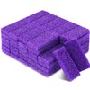 Batiyeer 100 Pcs Pumice Stone for Feet Scrubber Dead Skin Disposable Foot Pumice Foot Shower Scrubber Foot Scrubber for Heel Cuticle Callus Remover Bath Spa (Purple)