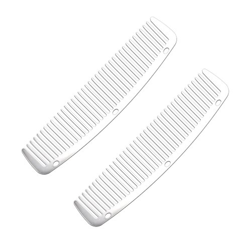 2pcs Metal Anti Static Barber Combs Stainless Steel Hair Comb Cutting Comb set Hair Styling Hairdressing Comb for Men Women Salon (2pcs Pocket Comb)