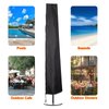 Ailelan Umbrella Cover, 600D Oxford Fabric Patio Umbrella Cover, Waterproof Outdoor Umbrella Cover with Zipper for 7ft to 11ft Garden Outdoor Umbrella, Black