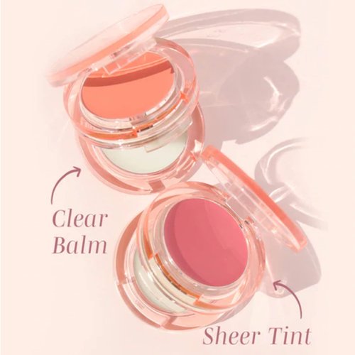 Wander Beauty Double Date Lip and Cheek - Honeymoon/Swipe - 4-in-1 Cream Blush & Lip Tint - Blush, Lip Moisturizer, Lip Balm, & Eye Gloss - Multitasking Eye, Cheek, and Lip Makeup With Green Tea