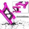 RcarmubWow RC Upgrades Part for 1/18 LaTrax Teton,Shock Absorber &Driveshafts &Suspension Arms &Shock Tower &Body Post &Diff Housing &Chassis &Turnbuckles Camber Links &Caster Block Set,Pink