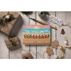 Stonehouse Collection Beach Sunset Christmas Card 18 Cards & 19 Envelopes - Beach Christmas Cards - USA Made (Standard)