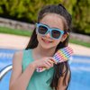 Watchitude: Scented Hair Brush - Watercolor Hearts - Kids Berry Scented Stylish Brush, Wet Or Dry Hair, Durable Bristles, Soft Touch Rubberized Finish