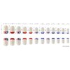 24Pcs 4th of July Press on Nails Medium Square Fake Nails Glossy French Tip Glue on Nails with Flag Design Independence Day Patriotic Full Cover Stick on Nails for Women Girls Manicure Decoration
