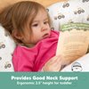 Toddler Pillow with Pillowcase - 13x18 My Little Dreamy Pillow, Organic Cotton Toddler Pillows for Sleeping, Kids Pillow, Travel Pillows, Mini Pillow, Nursery Pillow, Toddler Bed Pillow (Tractor)