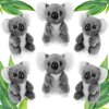 6 Pcs Koala Bear Stuffed Plush Animal Cute Koala Doll Toy Soft Mini Koala Plush 5 Inches Small Stuffed Koala Bear for Birthday Party Gifts, Gray
