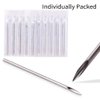 Body Piercing Needles - NeedleWalk 50Pcs Hollow Needles 6G Piercing Needle Kit for Ear Nose Piercing And Lip Tongue Piercing Tattoo Supply
