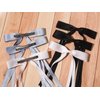 LFOUVRE Bow Hair Clips and Barrettes for Women - 6pcs Ribbon Bows and Metal Claw Clips with Tassels for Girls and Teens