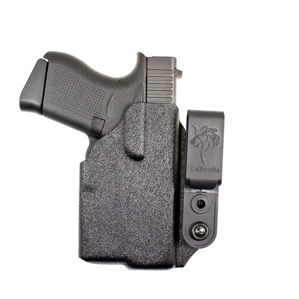DeSantis Slim Tuck Kydex Holster RH Glock 43 TLR 6, Black 137KJ0CZ0