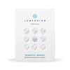 LumenKind, Mindful Marks (Platinum) 31 Tiny Temporary Tattoos Mindfulness Stickers - Inspirational Gifts for Women - Simple Mindfulness Meditation Tools for Mental Health Awareness
