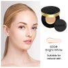 Air Cushion BB Cream Foundation, Moisturizing Concealer Long-Lasting, Cushion Foundation Full Coverage Self Adjusting for Mature Skin & All Skin Types (transparent white, 1)