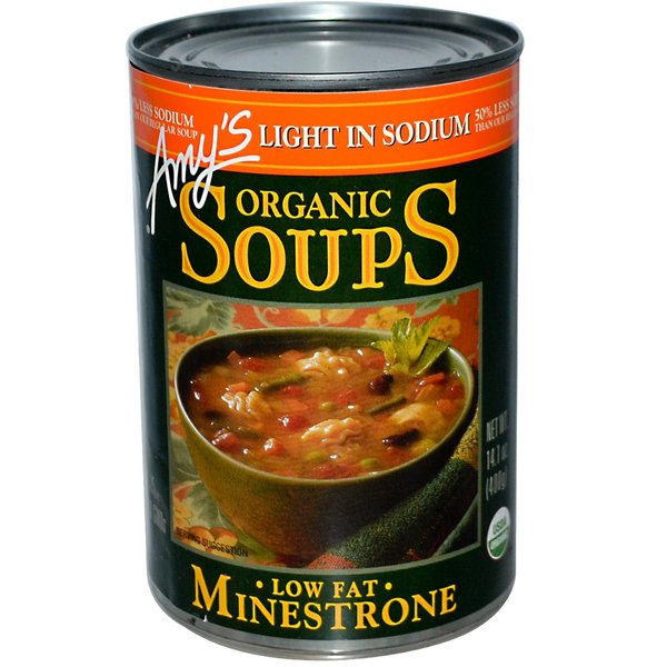 Amy's Organic Light in Sodium Soup Minestrone - 14.1 fl oz