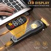 Hair Clippers for Men Cordless Hair Clipper Hair Trimmer Barber Clippers Zero Gapped T-Blade Hair Trimmer with LCD Display & Guide Combs Beard Cutting Kit Wireless Haircut Machine for Family