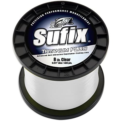 Sufix Tritanium Plus 1/4-Pound Spool Size Fishing Line (Clear, 20-Pound)