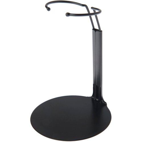 Plymor DSP-4175B Black Adjustable Doll Stand, fits 7, 7.5, 8, 8.5, and 9 inch Dolls or Action Figures, Waist is 1.75 to 2.25 inches wide, 5 to 6 inches around, Pack of 6
