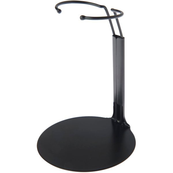 Plymor DSP-4175B Black Adjustable Doll Stand, fits 7, 7.5, 8, 8.5, and 9 inch Dolls or Action Figures, Waist is 1.75 to 2.25 inches wide, 5 to 6 inches around, Pack of 6