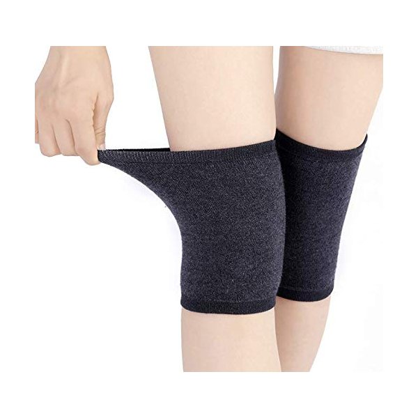Unisex Winter Knee Warmer Knee Brace Sleeve Leg Warmer Knee Brace Pads Warm Thermal Knee Compression Sleeve Wool Cycling Ski Running Knee Brace Pad Thicken Knee Pads Sleeve Leggings Knee Warm Wrap