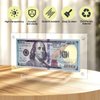 1 Pcs Dollar Bill Frame Dollar Bill Currency Display Holder Acrylic Dollar Bill Holder for Collectors Currency Holder for Collectors Ticket Protector Acrylic Display Holder 3.5x7.3 Inch
