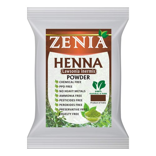 Zenia 100% Pure & Natural Henna Powder (Lawsonia Inermis) | 454 grams (1 lb) | Orange-Red Hair Color | Triple Sifted | Fresh from Rajasthan | No Chemicals, No Additives