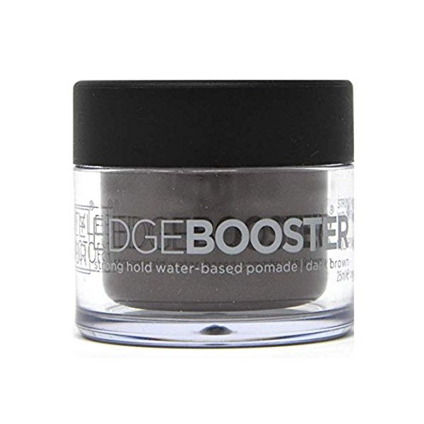 Style Factor Mini Edge Booster Strong Hold Hair Pomade Color Travel 0.85oz (Dark Brown)