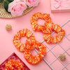 WILLBOND 20 Pcs Cheer Scrunchies Cheer Hair Accessories Cheerleading Hair Ties Elastic Scrunchies Hairband Cheerleading Gifts for Girls Women Team Sport Player Gift Birthday Party (Orange)