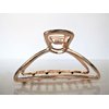 Rose gold silver or dark silver tone metal hair claw clip Set B (Primary color: Silver)