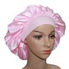 VEYRNEIC Hair Satin Bonnet for Sleeping Shower Caps Silk Chemo Caps with Wide Elastic Band Night Sleep Cap Bonnets for Black Women Braids with Satin Storage Bag (Pink)