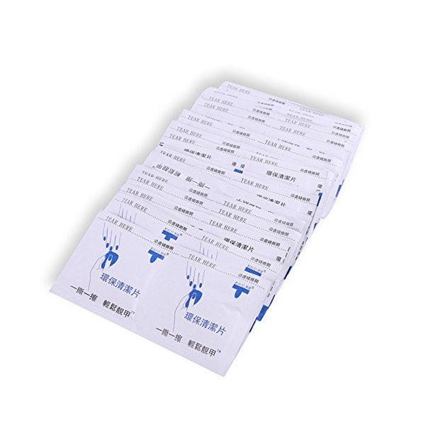 Warm Girl 100Pcs UV Gel Cleanser Pads Nail Art Gel Polish Easy Cleaner Magic Nail Polish Gel Lacquer UV Gel Clear Nails Care Tools