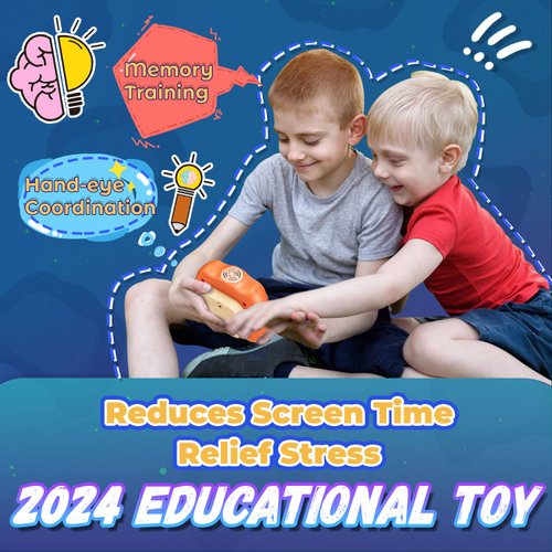 Acvens Fast Push Game,4 Mode,Sensory Toys,Fast Puzzle Game,ADHD,Pop Fidget Toys for Kids Age 6-12,Birthday Gifts for Girls and Boys (Light White)