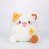 GracesDawn Stuffed Animals-Cats,White Cat Plush Pillow, Super Soft Tubby Cat, Cartoon Cute Cat Plush Toy, Ideal Gift for Kids 9.8 "H