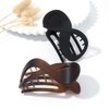 Brinie French Concord Hair Clip Acrylic Hair Claw Clips Thick Hair Flat Hair Clips Grip Hair Banana Barrettes for Styling Hair Accessories for Women and Girls (Pack of 2)