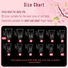 NOVO OVO Extra Short Duck Feet Full Cover Nail Tips for Small and Medium Hand, Press On Acrylic Clear Flare Y2K Full Coverage Thick French Soft Gel Fake False Nail Extension x 12 Sizes 120 pcs