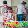13 Pieces Montessori Kitchen Toys for Toddlers-Kids Cooking Sets Real-Toddler Toys Set for Real Cooking with Plastic Children Safe Knives Crinkle Cutter Kids Cutting Board