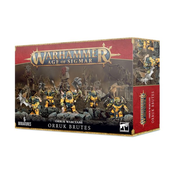 Games Workshop 99120209030 Ironjawz Orruk Brutes Tabletop and Miniature Gaming, Black