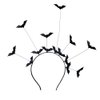 Halloween Bat Ears Headband for Women Girls Halloween Hair Accessories with 12 Bat Headband for Women Girls Halloween Headpiece Black Halloween Costume Accessories for Women Girls Gothic Accessory