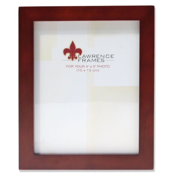 Lawrence Frames Walnut Wood Picture Frame, Gallery Collection, 4 by 5-Inch