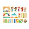 CoComelon JJ & Friends Wood Block Set, 30-Pieces, Recycled Wood, Officially Licensed Kids Toys for Ages 18 Month by Just Play